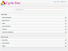 Tablet Screenshot of cycle-elec.fr
